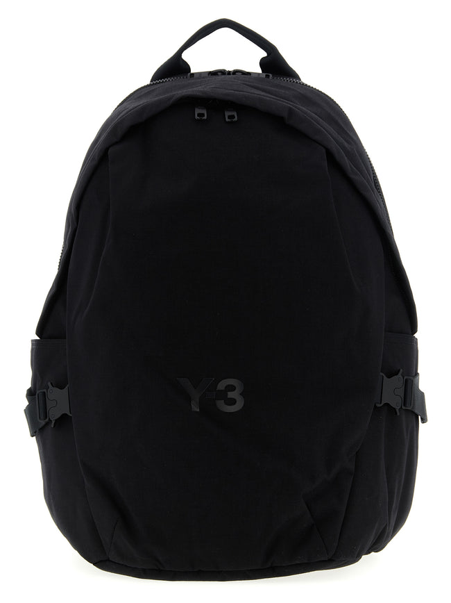 Y-3 Schwarzer Polyamid-Rucksack
