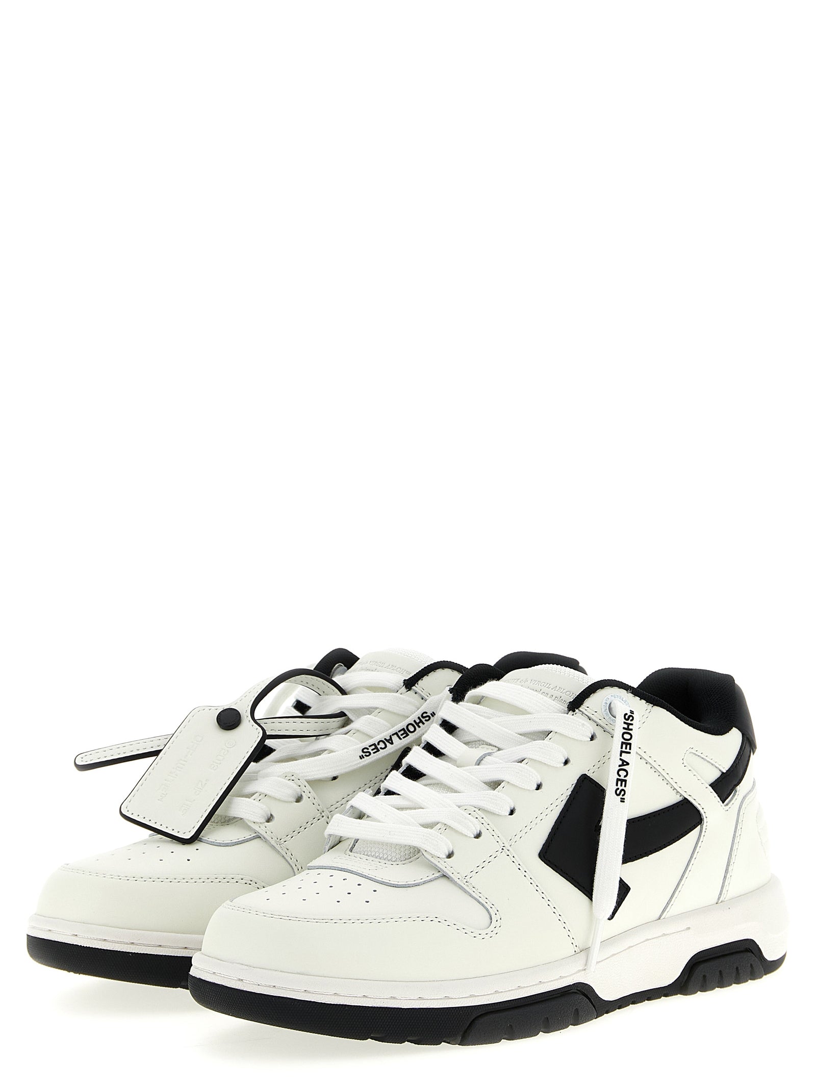 Off-White Bicolor-Sneakers aus recyceltem Polyester