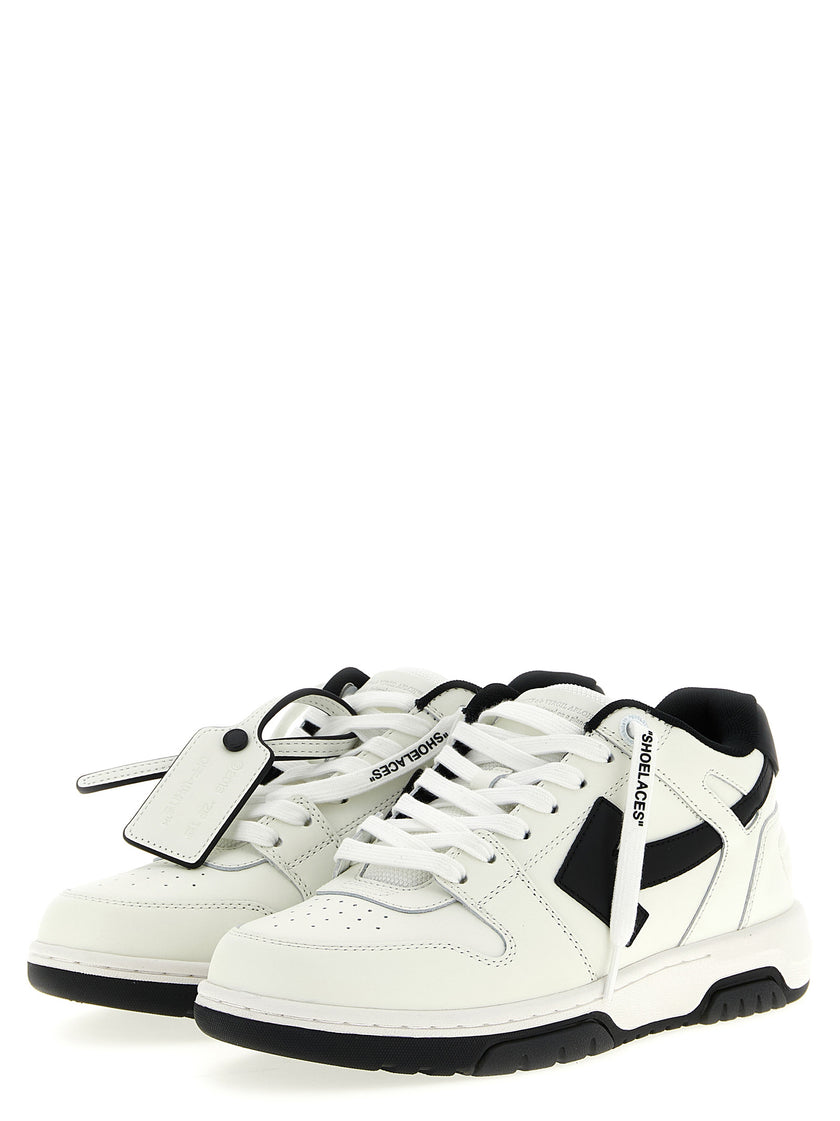Off-White Bicolor-Sneakers aus recyceltem Polyester