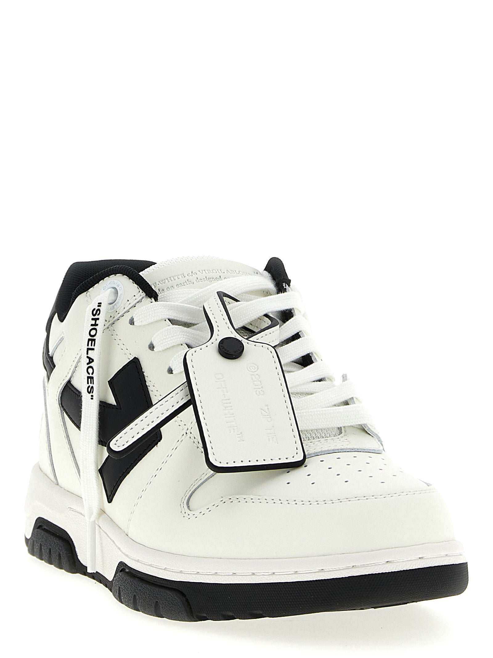 Off-White Bicolor-Sneakers aus recyceltem Polyester