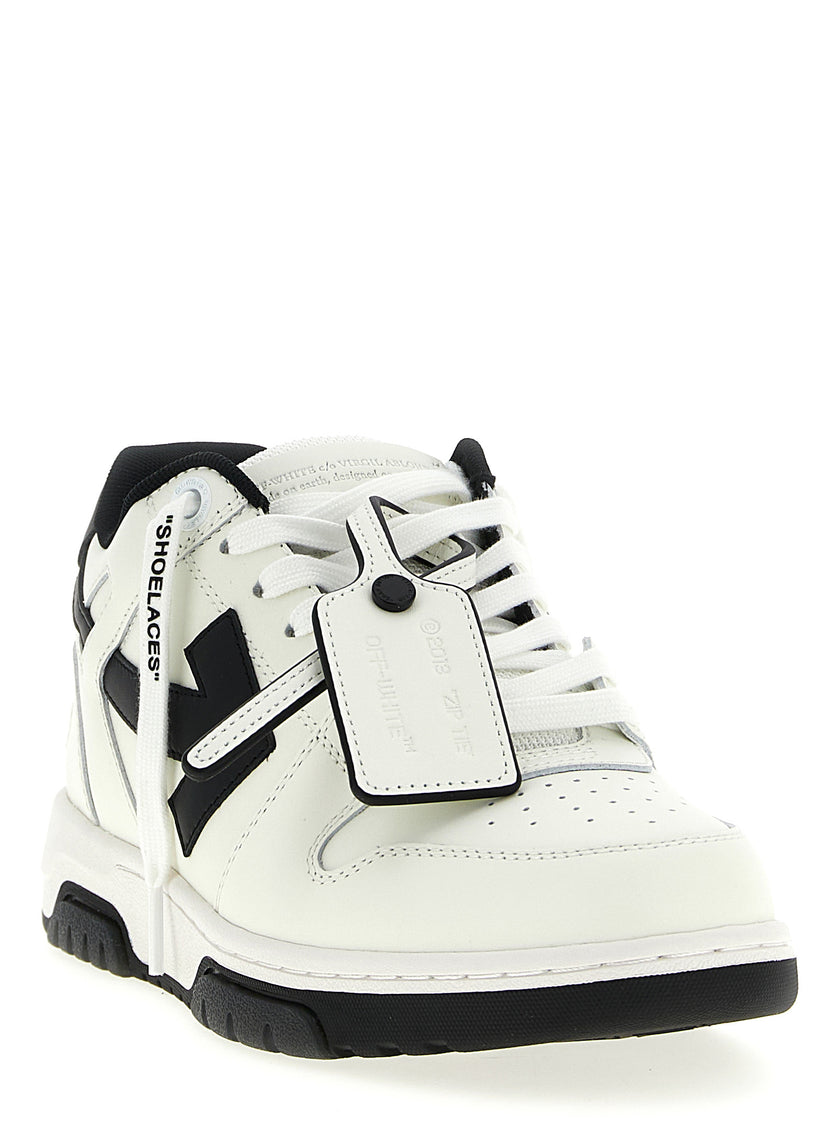 Off-White Bicolor-Sneakers aus recyceltem Polyester