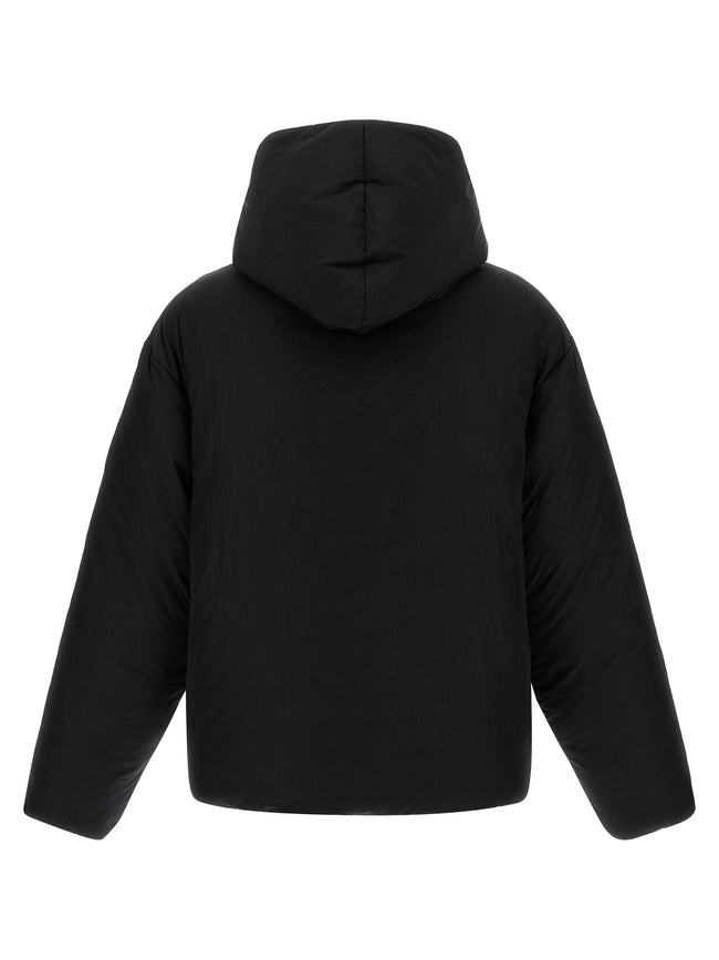 Jacquemus Schwarze, durchgehende Polyamid-Jacke