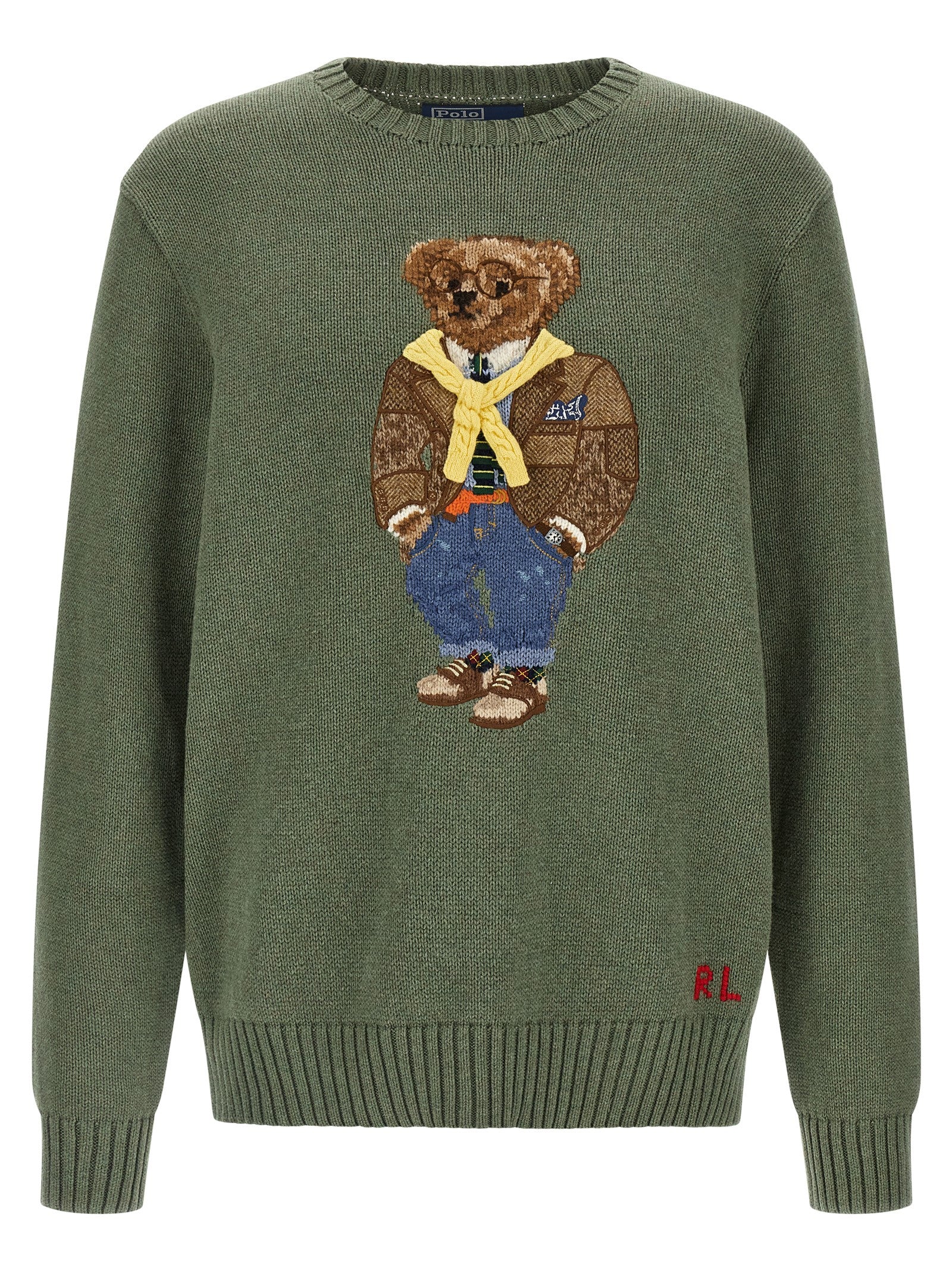 Polo Ralph Lauren zweifarbiger Baumwoll-Cardigan