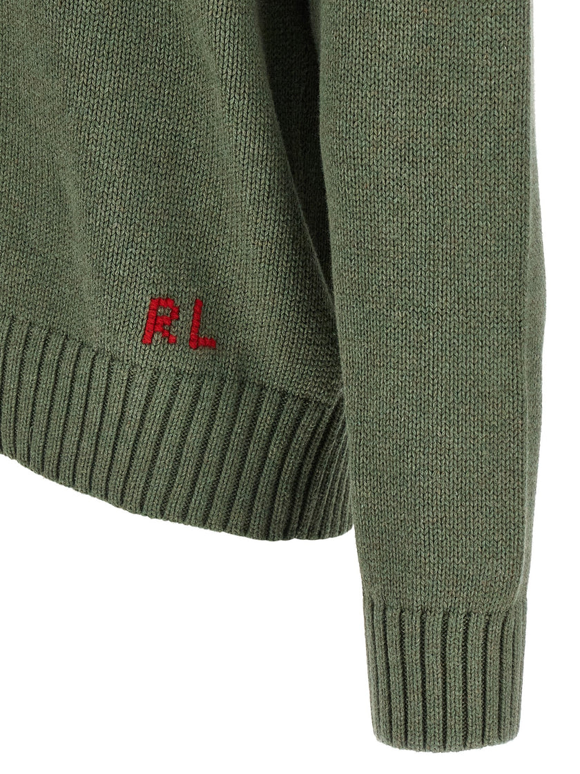 Polo Ralph Lauren zweifarbiger Baumwoll-Cardigan