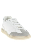 Versace Weiße Low-Top-Sneaker aus Kalbsleder