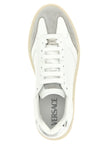 Versace Weiße Low-Top-Sneaker aus Kalbsleder