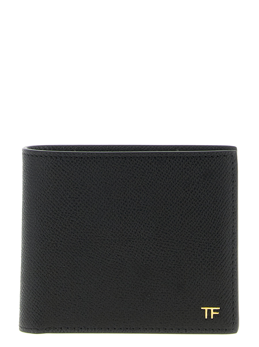Tom Ford Schwarzes Kalbsleder Portemonnaie