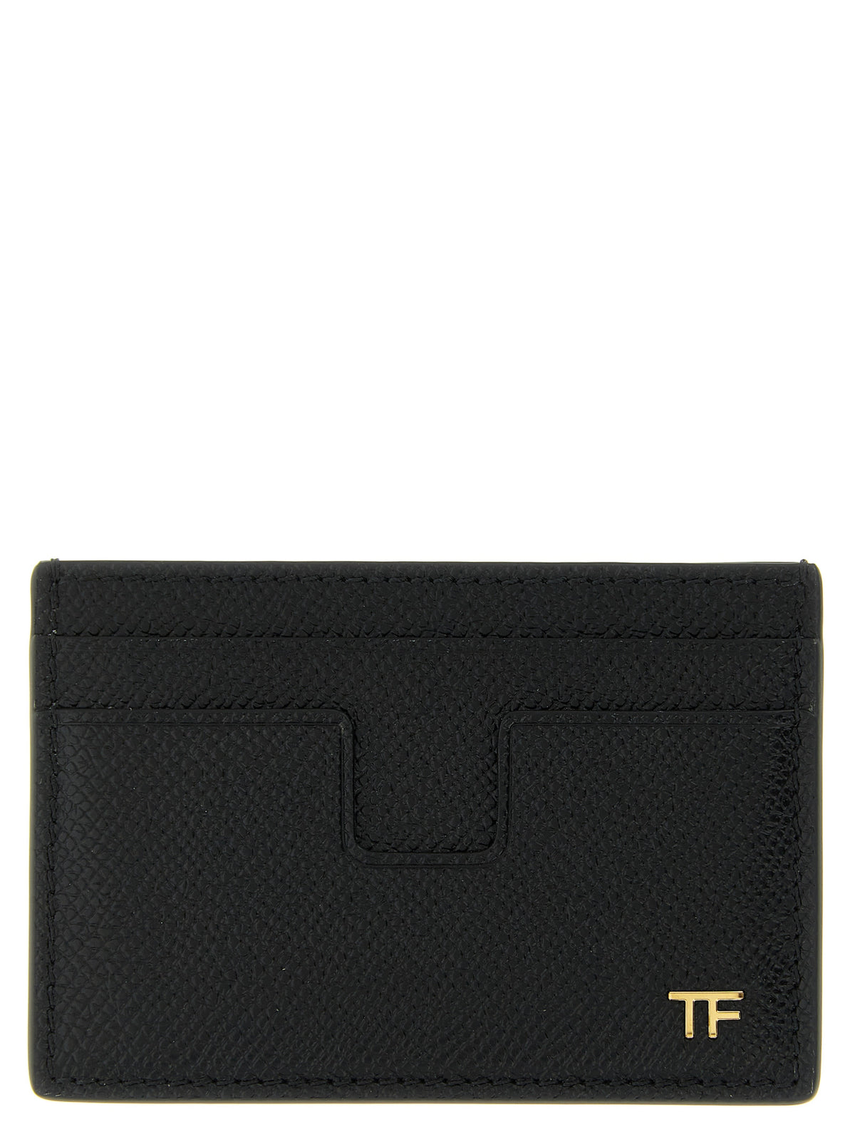 Tom Ford Schwarzer Kalbsleder-Kartenetui