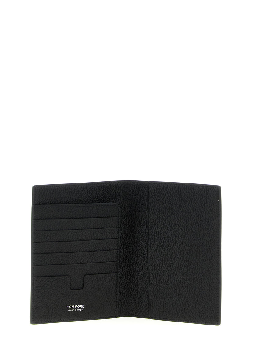 Tom Ford Schwarzes Kalbsleder-Portemonnaie