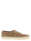 Brunello Cucinelli Beige Kalbsleder-Sneaker (Niedriges Modell)