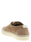 Brunello Cucinelli Beige Kalbsleder-Sneaker (Niedriges Modell)