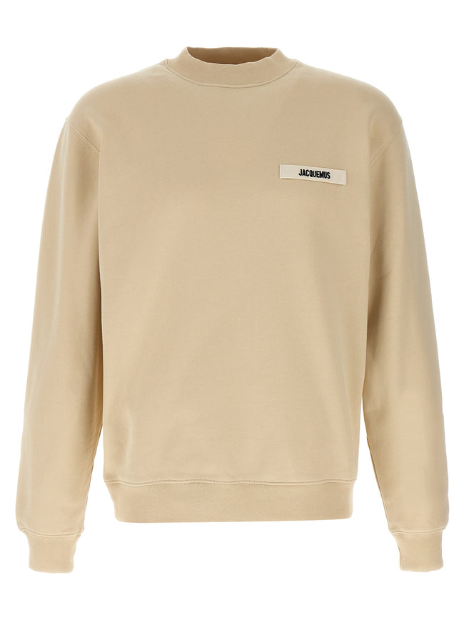 Jacquemus beiges Baumwoll-Sweatshirt