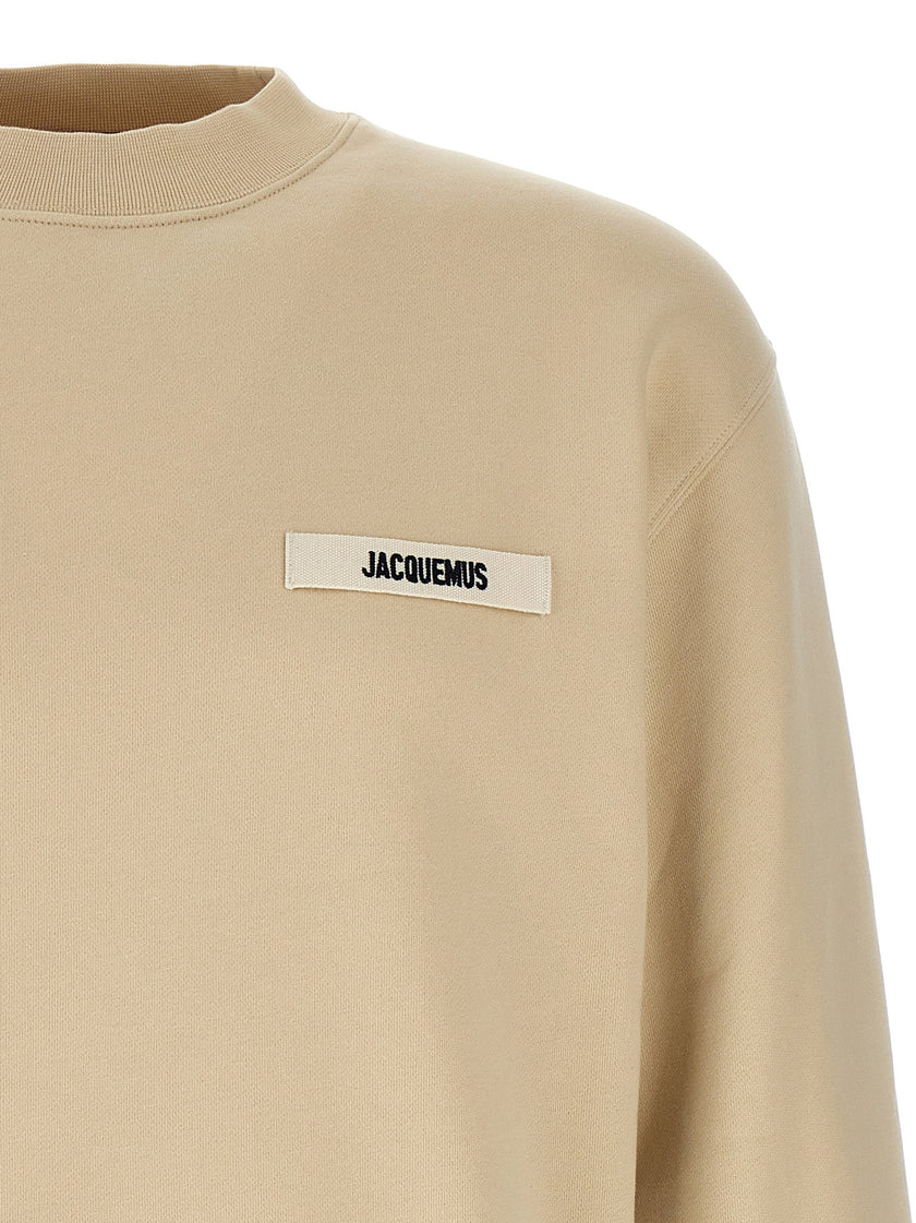 Jacquemus beiges Baumwoll-Sweatshirt