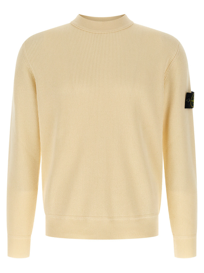 Stone Island Beige Strickjacke aus Baumwolle