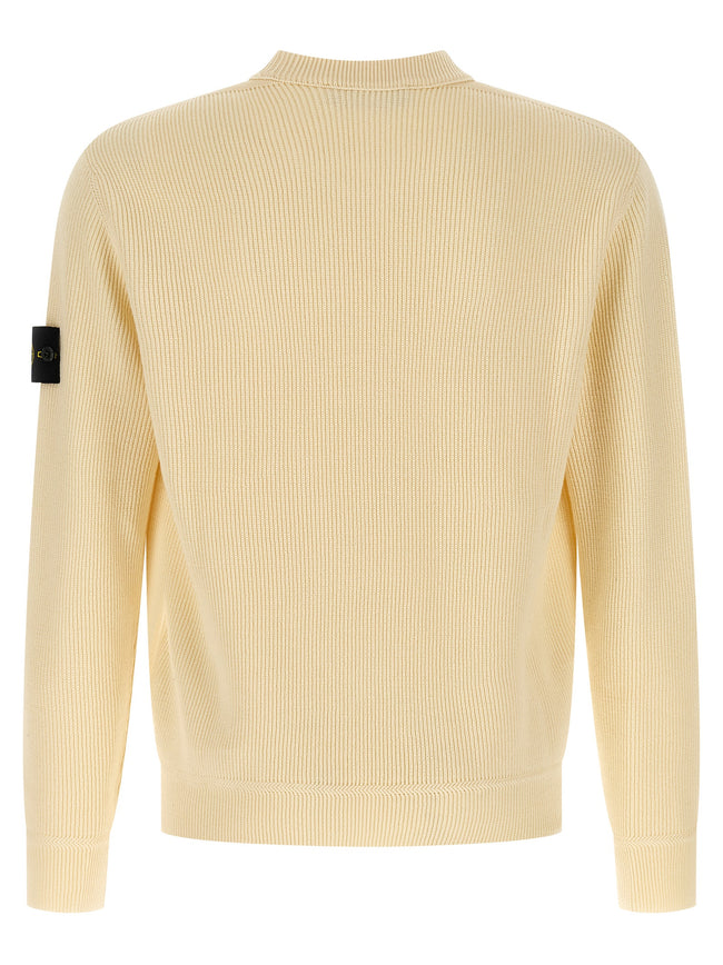 Stone Island Beige Strickjacke aus Baumwolle