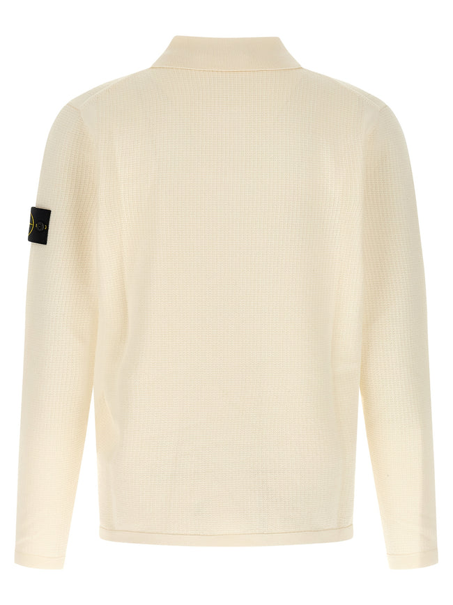 Stone Island Beiges Baumwoll-Polohemd