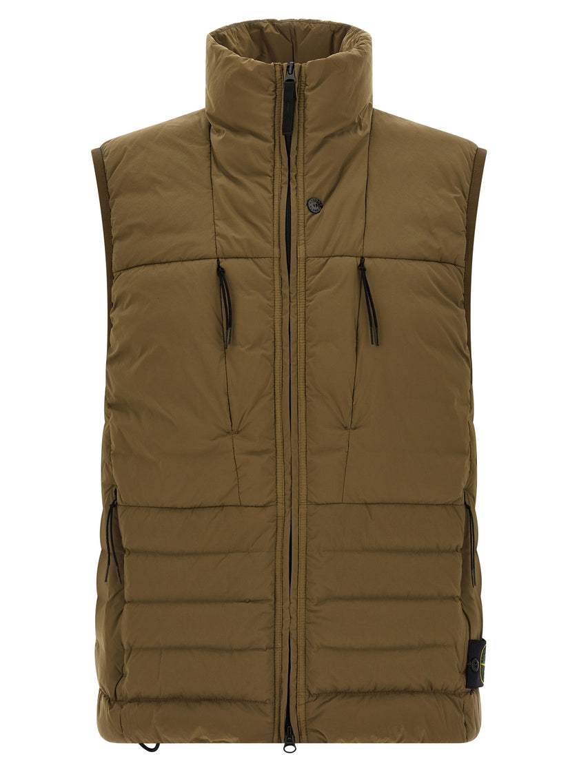 Stone Island Polyamid-Weste mit Zwei-Farben-Design