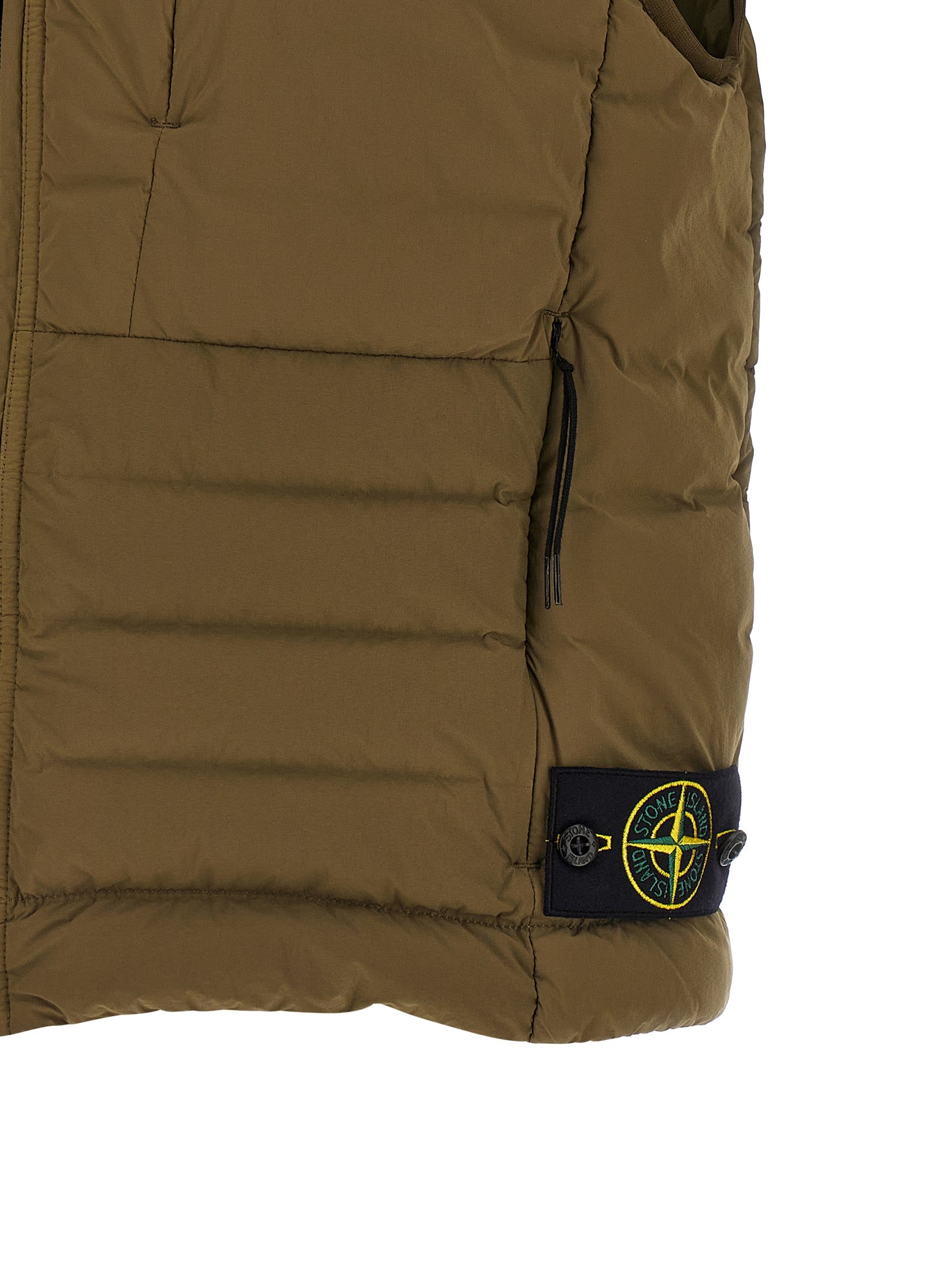 Stone Island Polyamid-Weste mit Zwei-Farben-Design