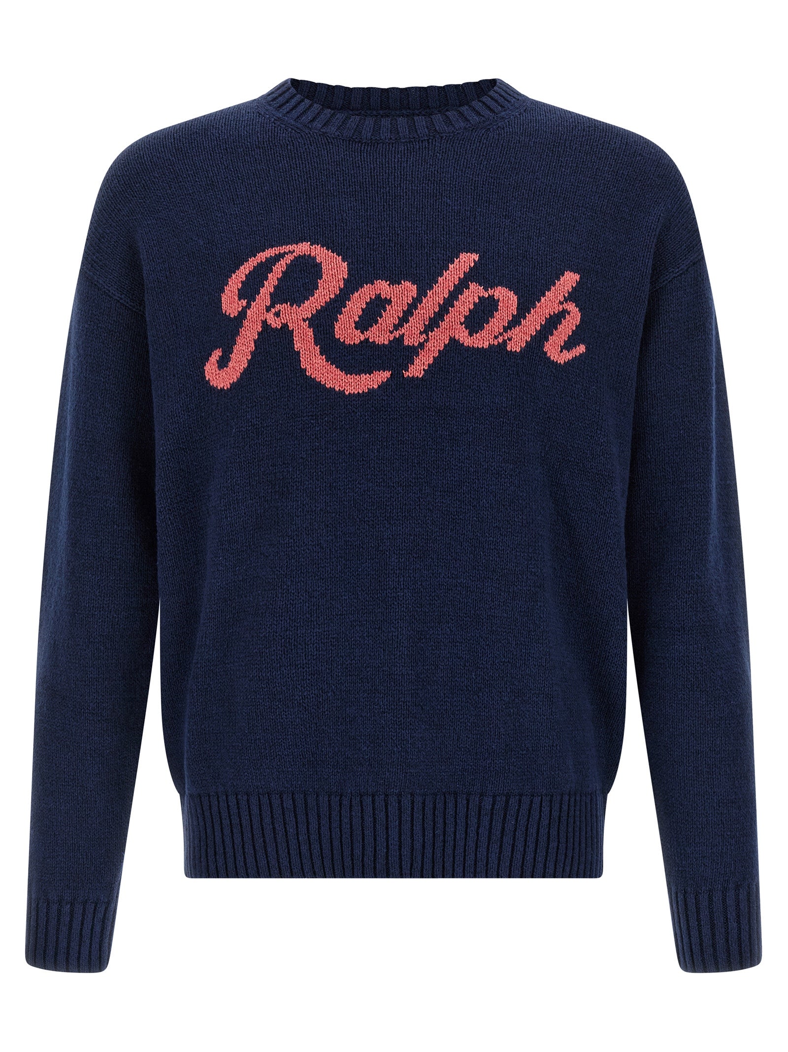 Polo Ralph Lauren Blaue Leinenstrickjacke