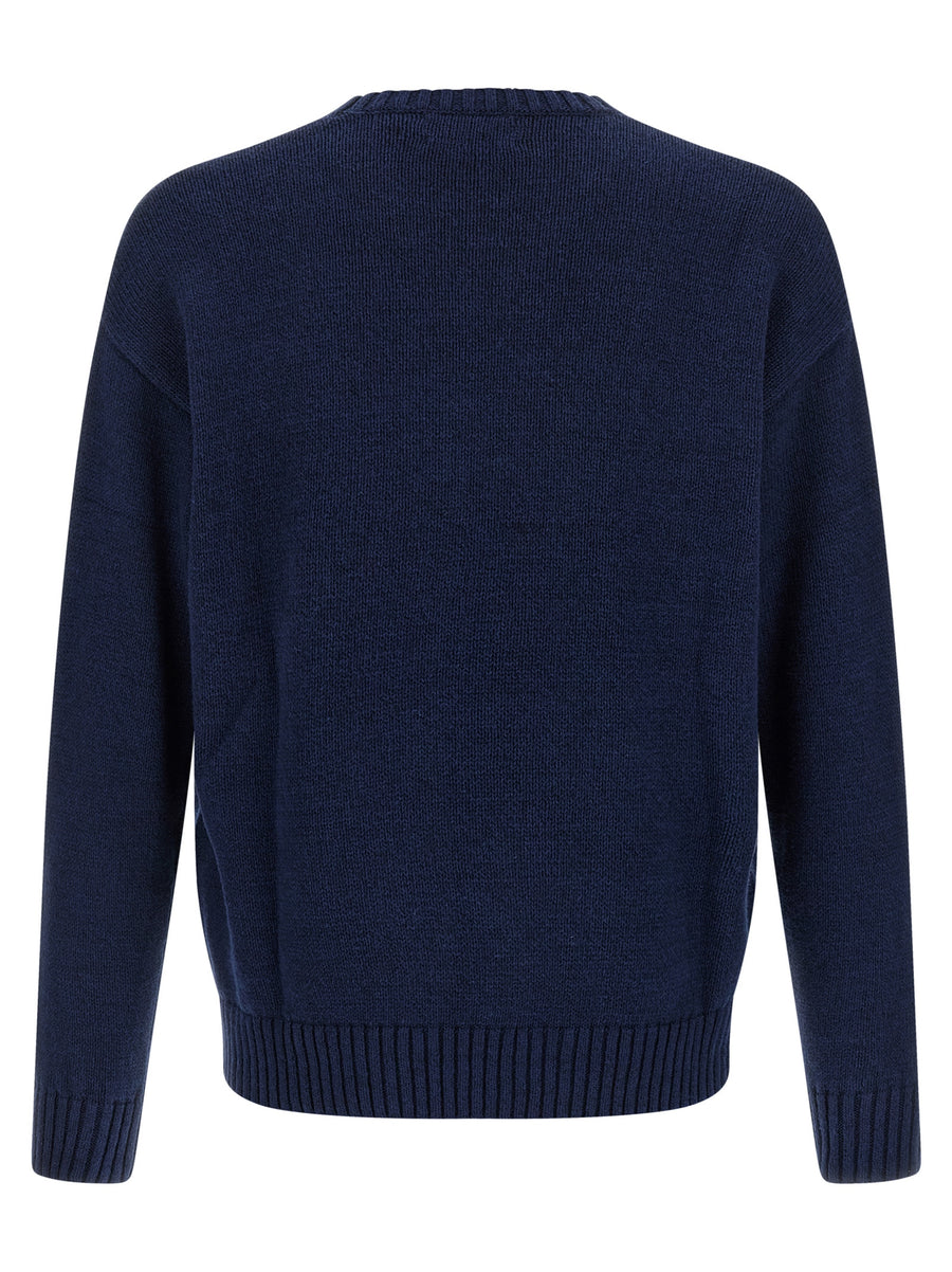 Polo Ralph Lauren Blue Linen Cardigan