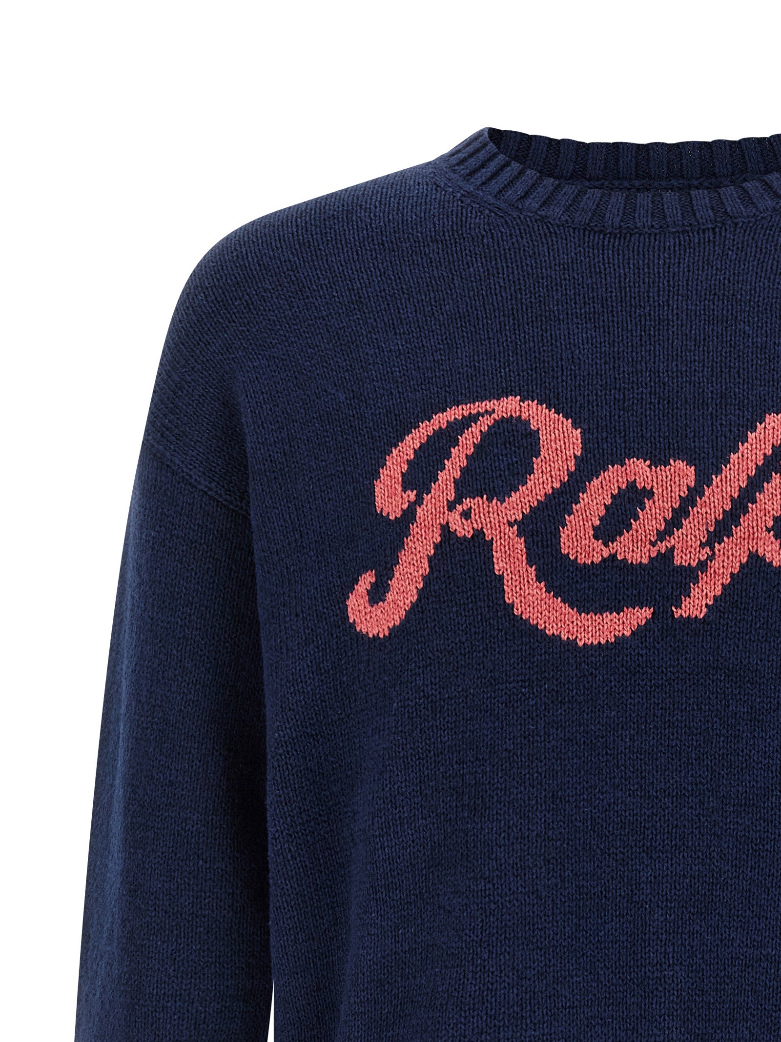 Polo Ralph Lauren Blaue Leinenstrickjacke