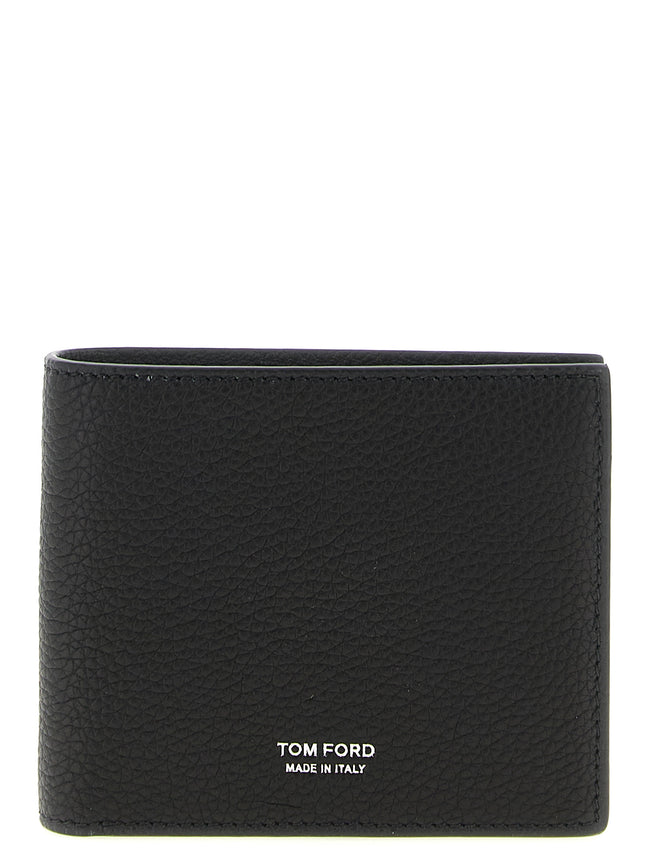 Tom Ford Schwarzes Kalbsleder Portemonnaie