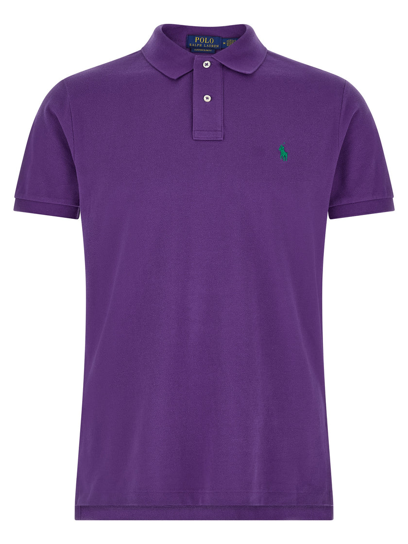 Polo Ralph Lauren Lilafarbenes Baumwoll-Poloshirt