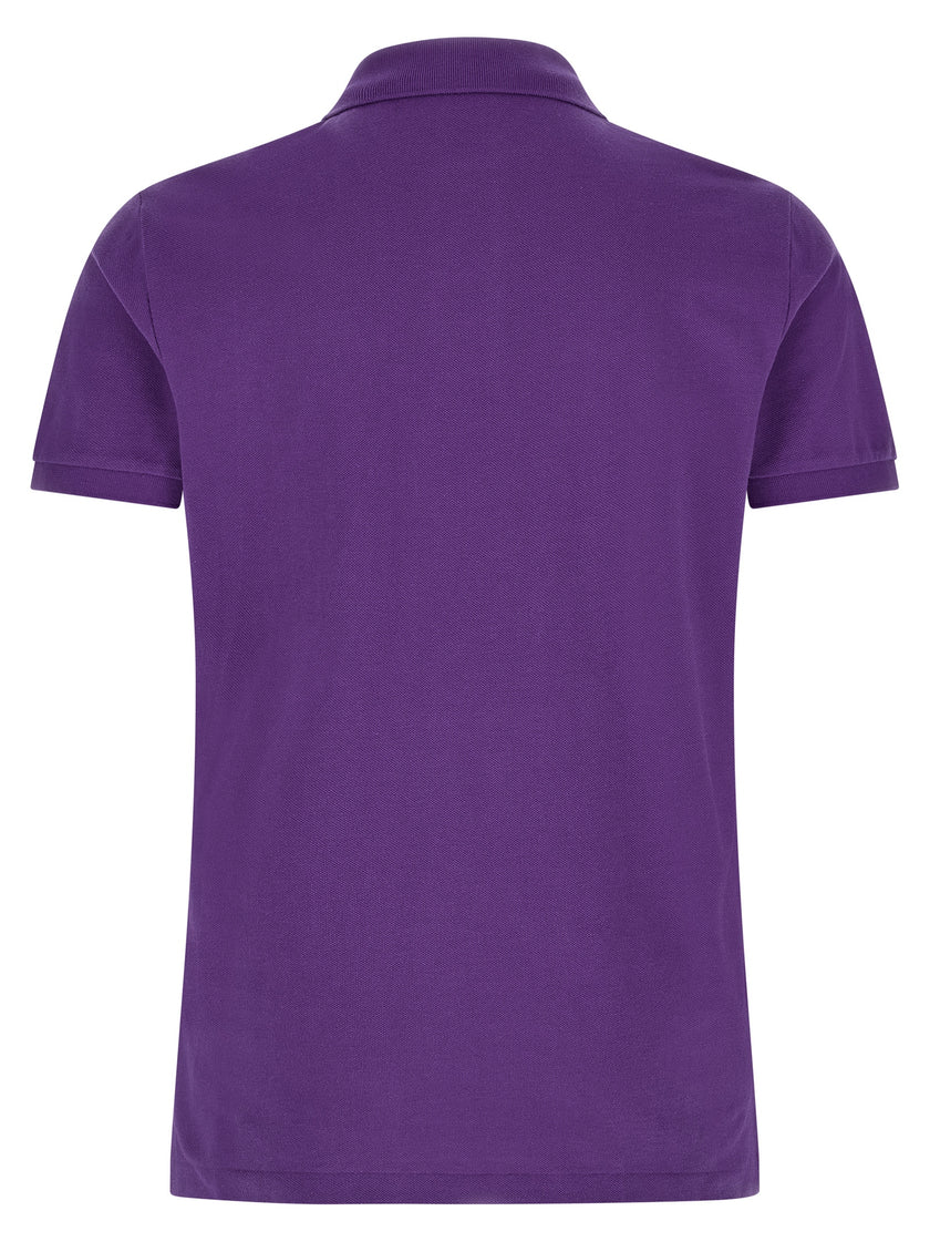 Polo Ralph Lauren Lilafarbenes Baumwoll-Poloshirt