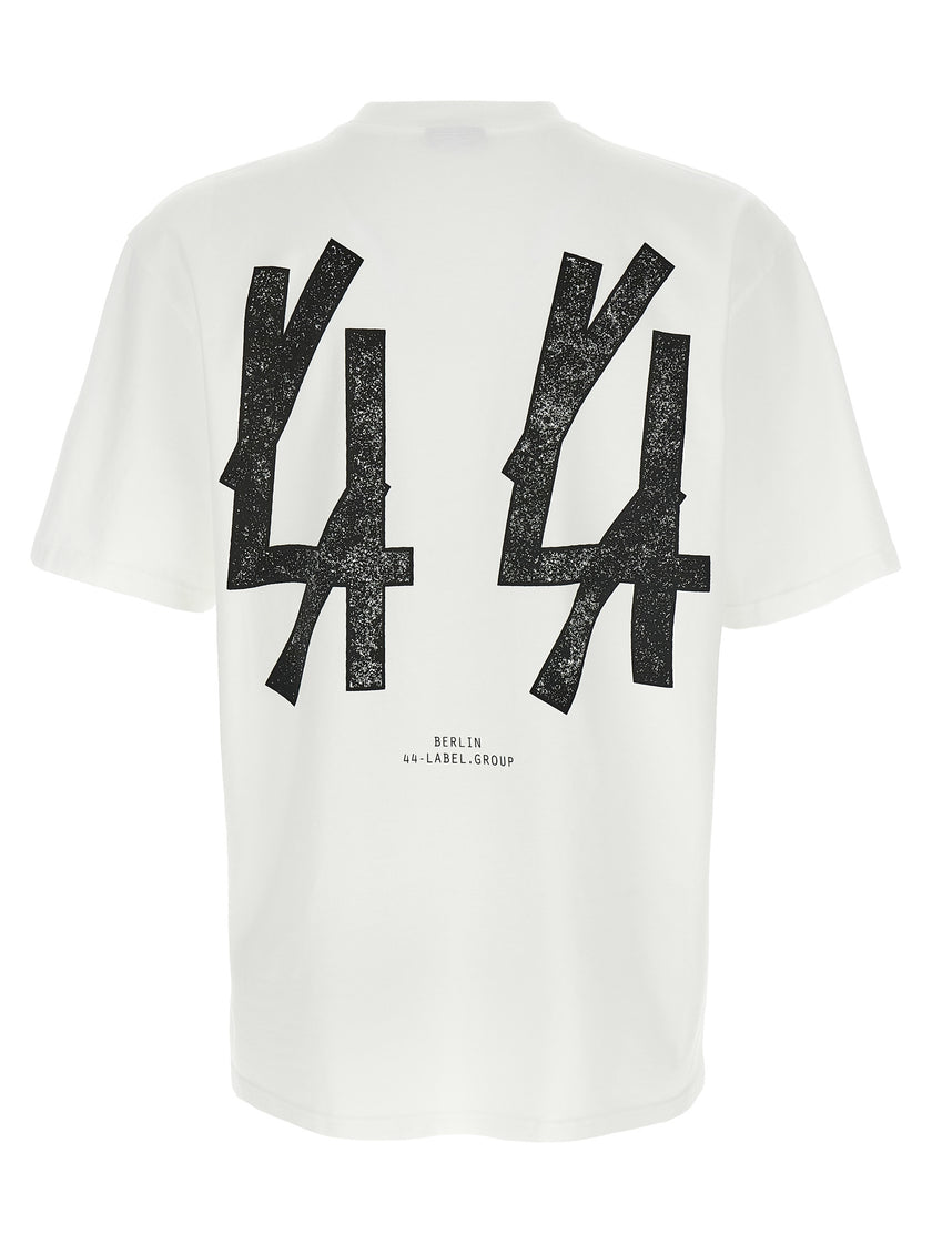 44 Label Group Bicolor-Baumwoll-T-Shirt