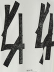 44 Label Group Bicolor-Baumwoll-T-Shirt