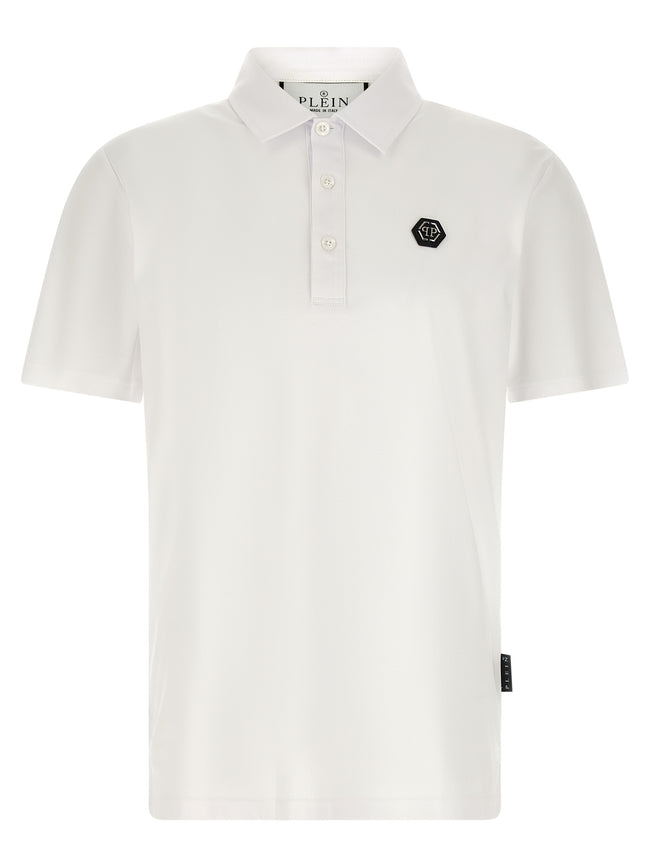 Philipp Plein weißes Baumwoll-Poloshirt