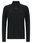 ZANONE Black Cotton Polo Shirt