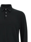 ZANONE Black Cotton Polo Shirt