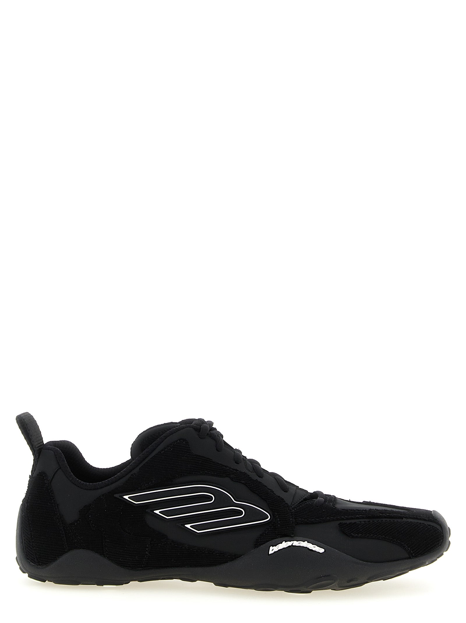 Balenciaga black polyester sneakers for sporty looks