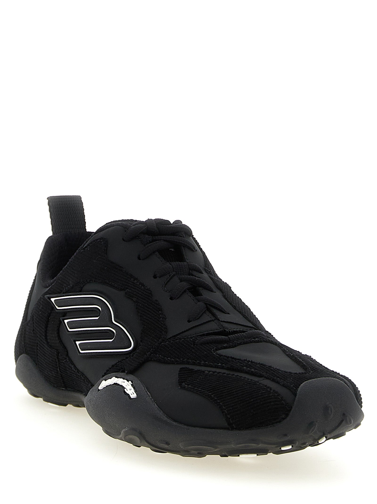 Balenciaga black polyester sneakers for sporty looks