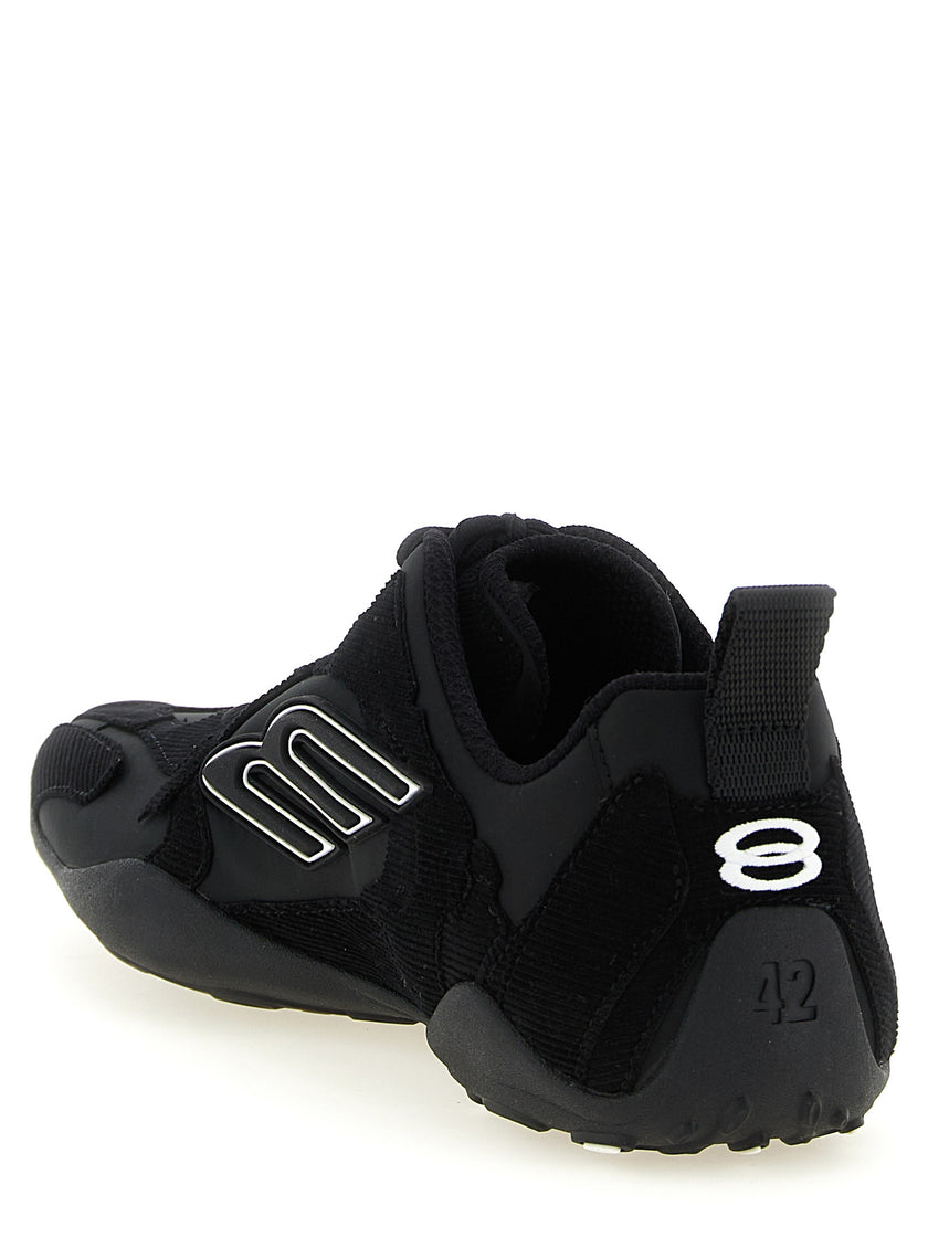 Balenciaga black polyester sneakers for sporty looks