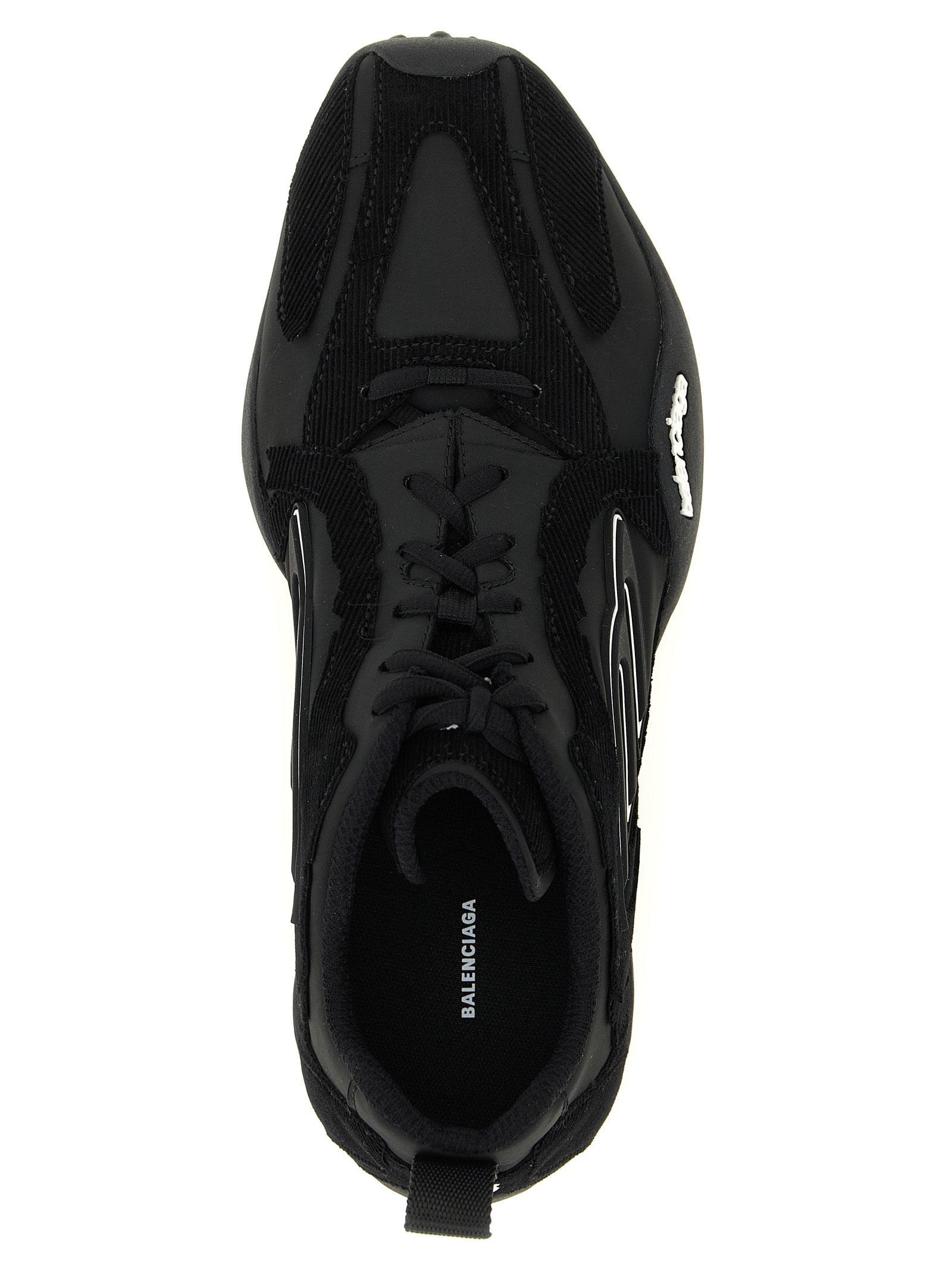 Balenciaga black polyester sneakers for sporty looks
