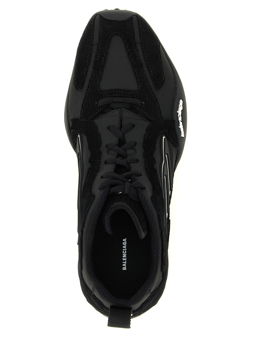 Balenciaga black polyester sneakers for sporty looks