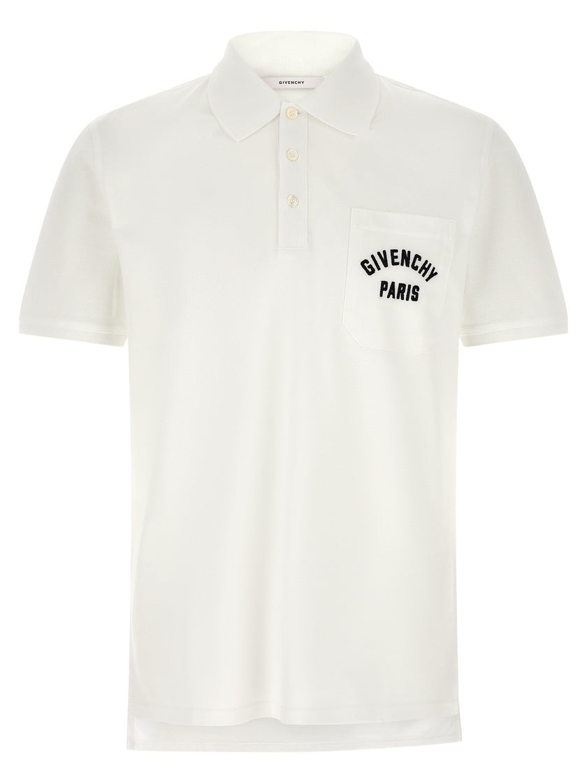 Givenchy Weißes Baumwoll-Poloshirt
