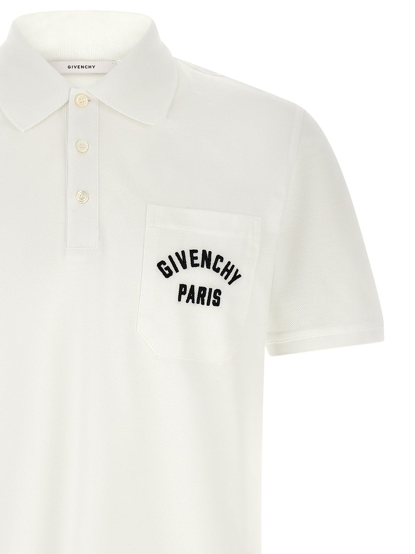 Givenchy Weißes Baumwoll-Poloshirt
