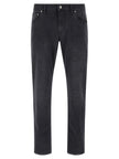 Dolce & Gabbana Schwarze Baumwoll-Jeans mit geradem Bein