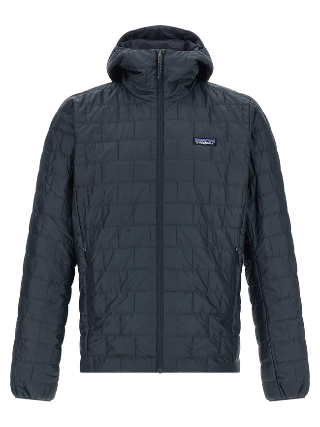 PATAGONIA Blaue Polyesterjacke in voller Länge
