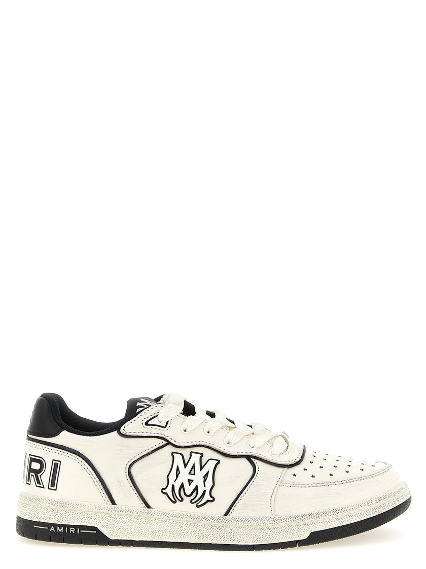 Amiri zweifarbige Low-Top-Sneakers aus Rindsleder