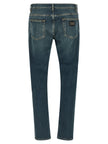 Dolce & Gabbana Blaue Baumwoll-Jeans im Slim Fit