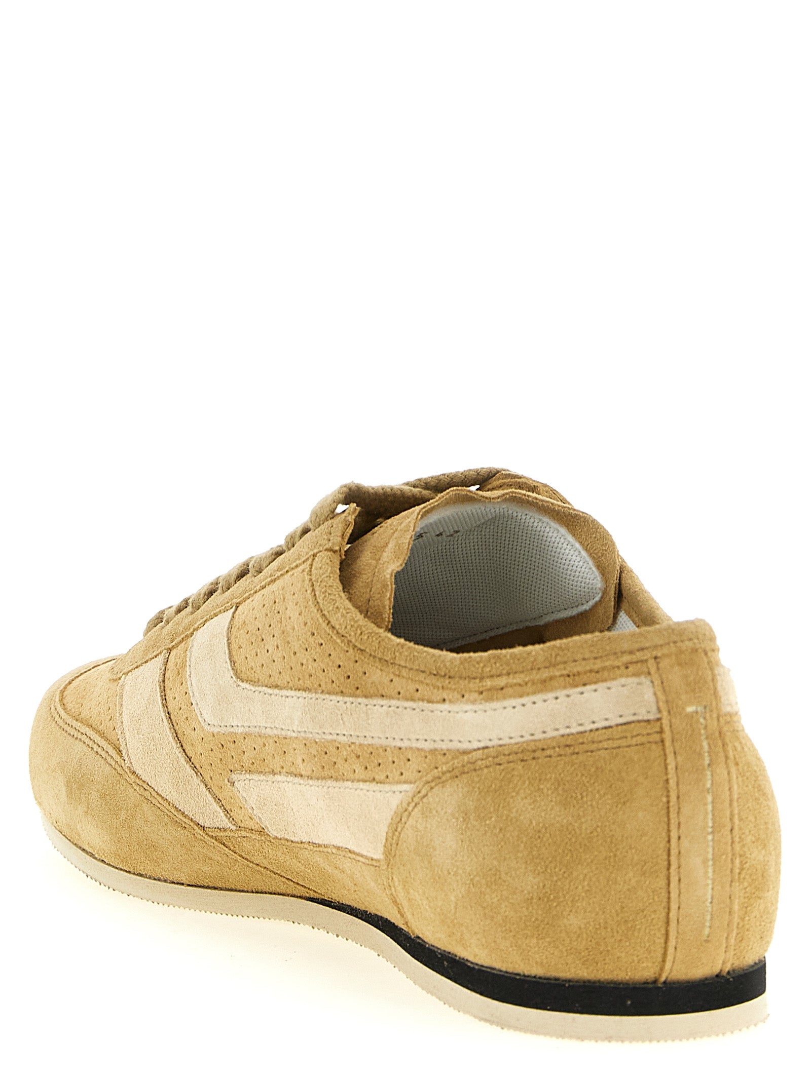 Tom Ford Beige Calf Leather Sneakers