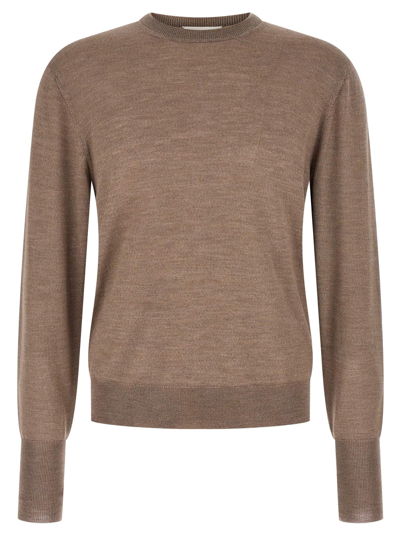 MA'RY'YA Grau Pure New Wool Cardigan