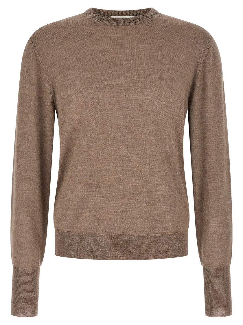 MA'RY'YA Grau Pure New Wool Cardigan
