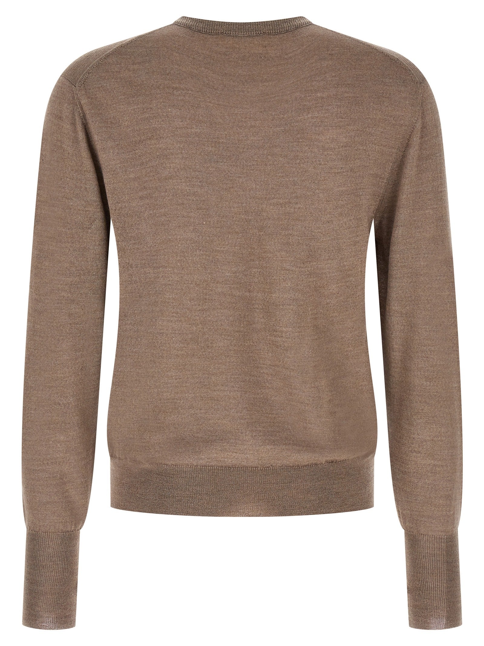 MA'RY'YA Grau Pure New Wool Cardigan
