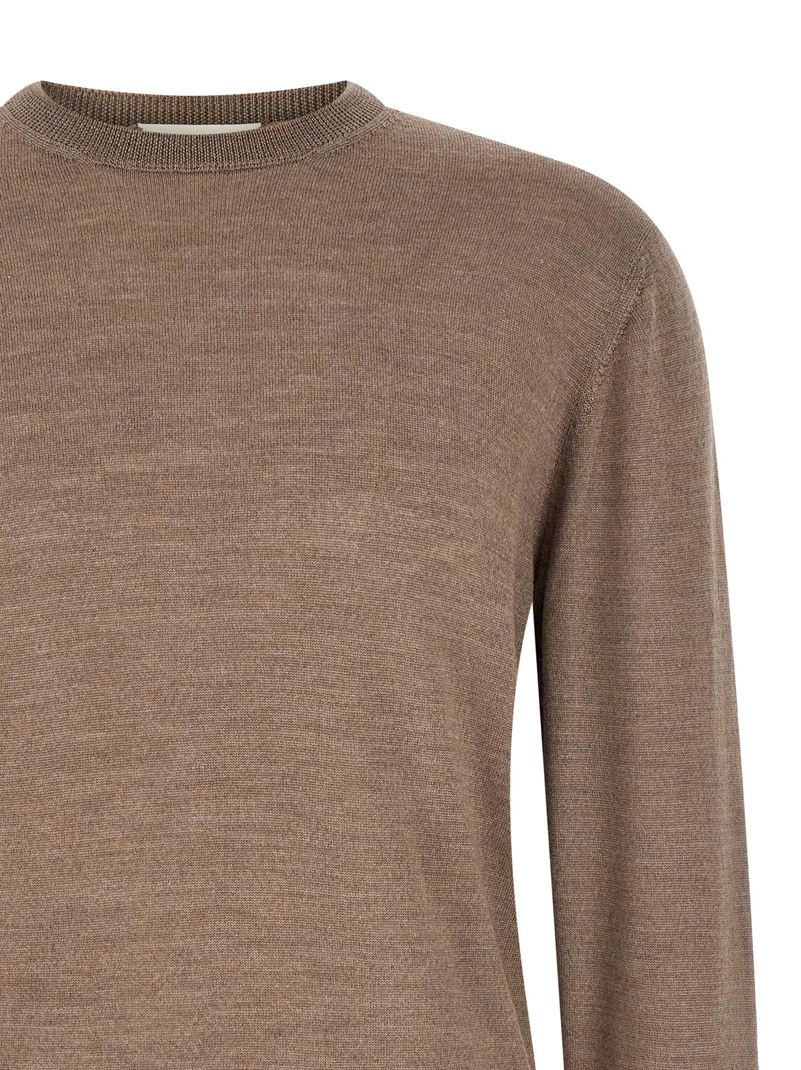 MA'RY'YA Grau Pure New Wool Cardigan
