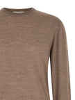 MA'RY'YA Grau Pure New Wool Cardigan